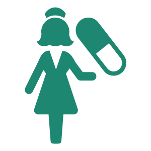 看護師のシルエット