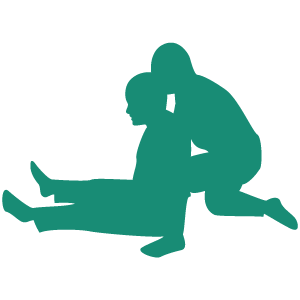 理学療法のシルエット