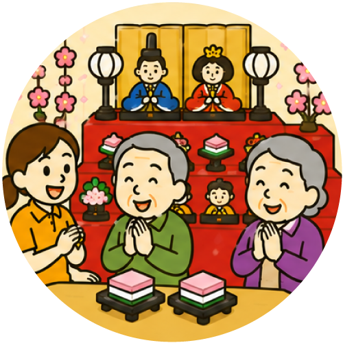 ひな祭りのイラスト